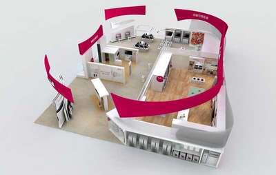 家電展臺設計-案例欣賞,LG電器-展臺布置