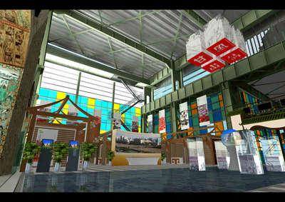 上海旅游展覽展示設計,甘肅旅游委展臺展會設計